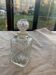 Carafe à whisky en verre moulé transparent vintage