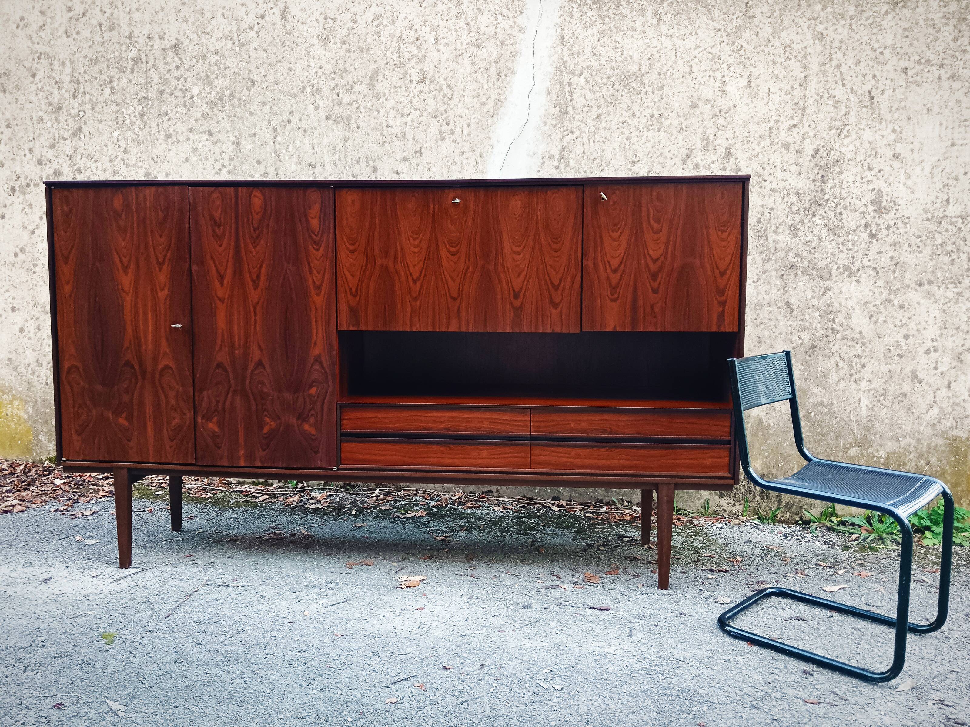 Large Scandinavian rosewood sideboard