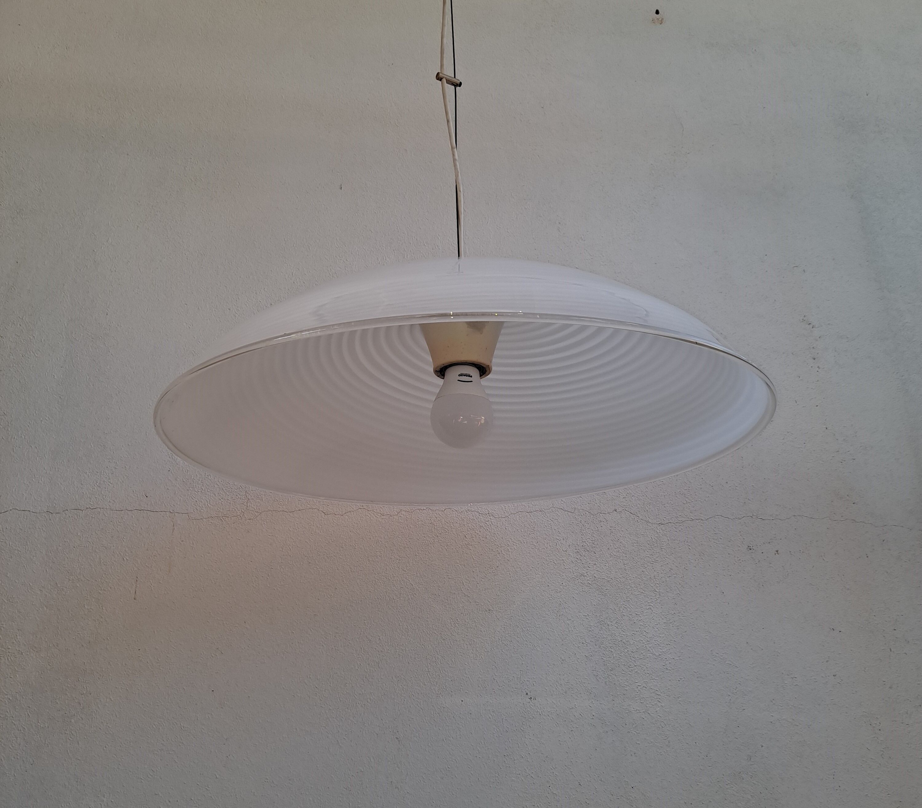 Murano swirl ceiling light vintage