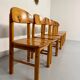 Set of 6 solid pine chairs, Scandinavian design, Reiner Daumiller