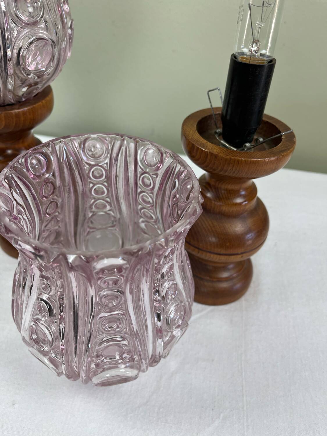 Art Deco bedside lamps