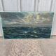 Oil on canvas, Maritime landscape, Old signed painting