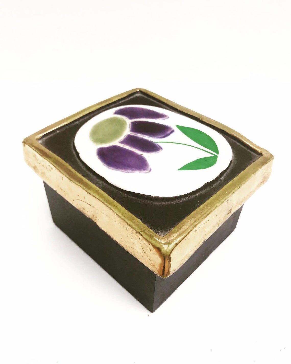 Ceramic box Mithé Espelt Vallauris France