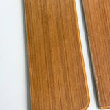 Ensemble de 2 étagères murales en teck du milieu du siècle, années 1970