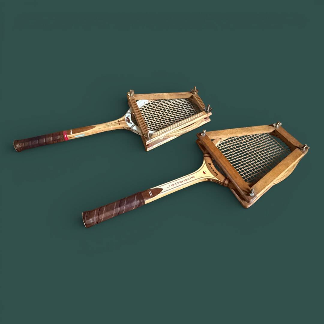 Pair of tennis rackets 1960