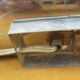 70's steel wall light