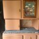 Renovated vintage Mado buffet – warm ochre shade, marble top