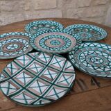 Set of 6 old Robert Picault dinner plates 24cm