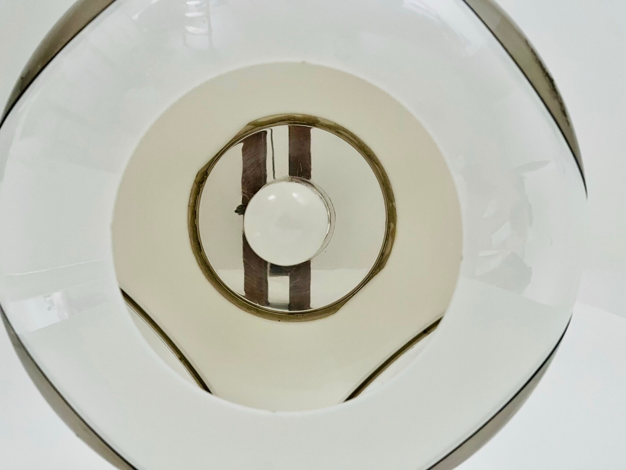 Vintage White Bug Eye - Space Age Pendant - Massive