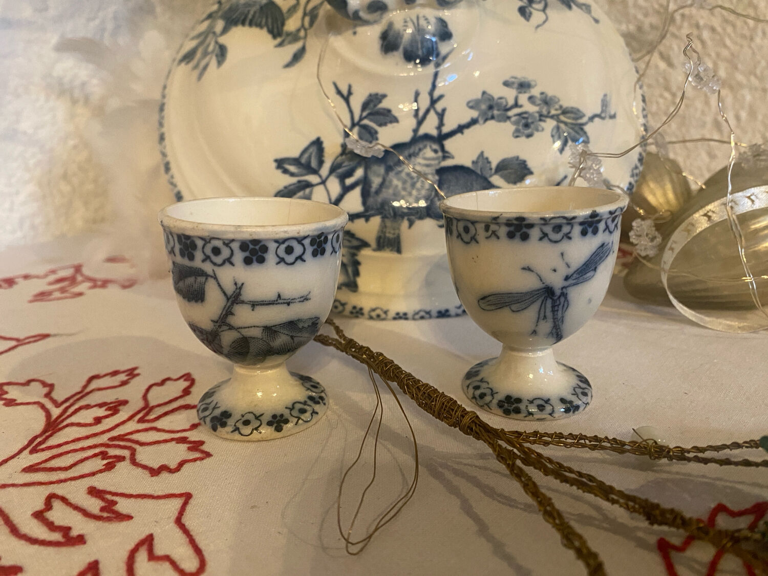 Ironstone egg cup stamped BFK XIX