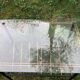 Coffee table double top glass and vintage metal