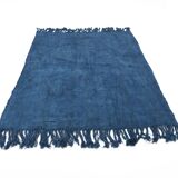 Shades Of Blue Vintage Kilim Rug, 144x207Cm