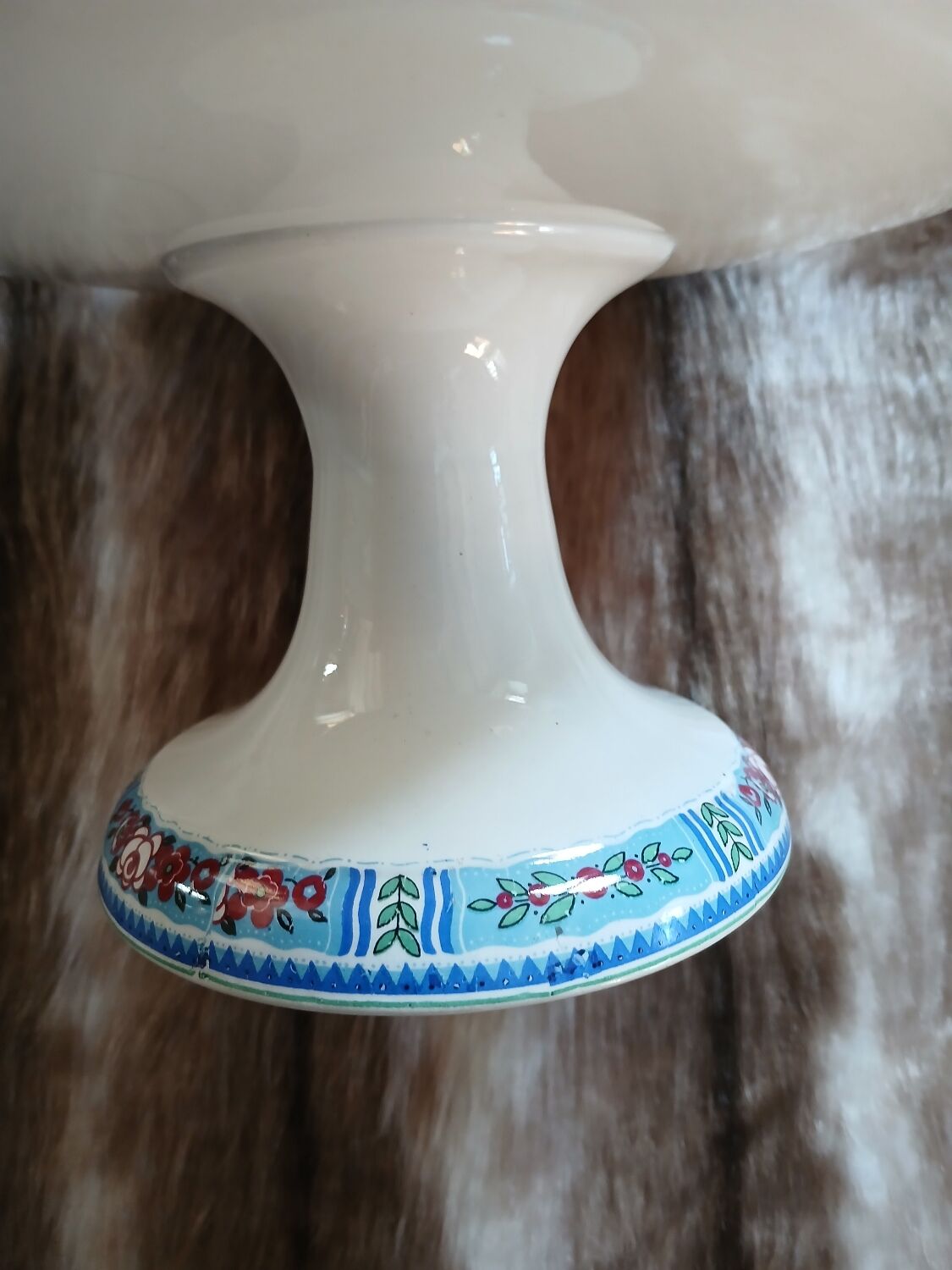 Antique compote dish from Digoin and Sarreguemines