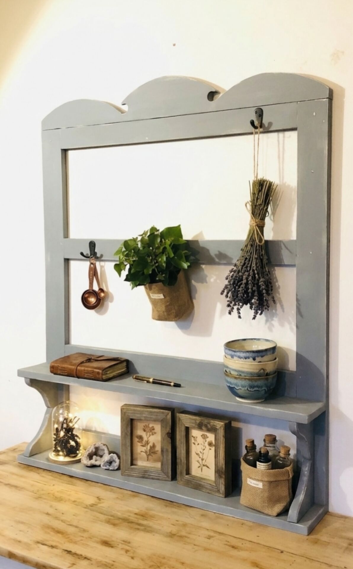 Antique wall shelf