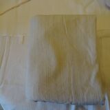 Rustic tablecloth square in hemp.