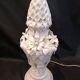 Large ceramic lamp from Manises with floral decoration  
-Circa 1960/1970
