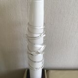 Vase en verre blanc