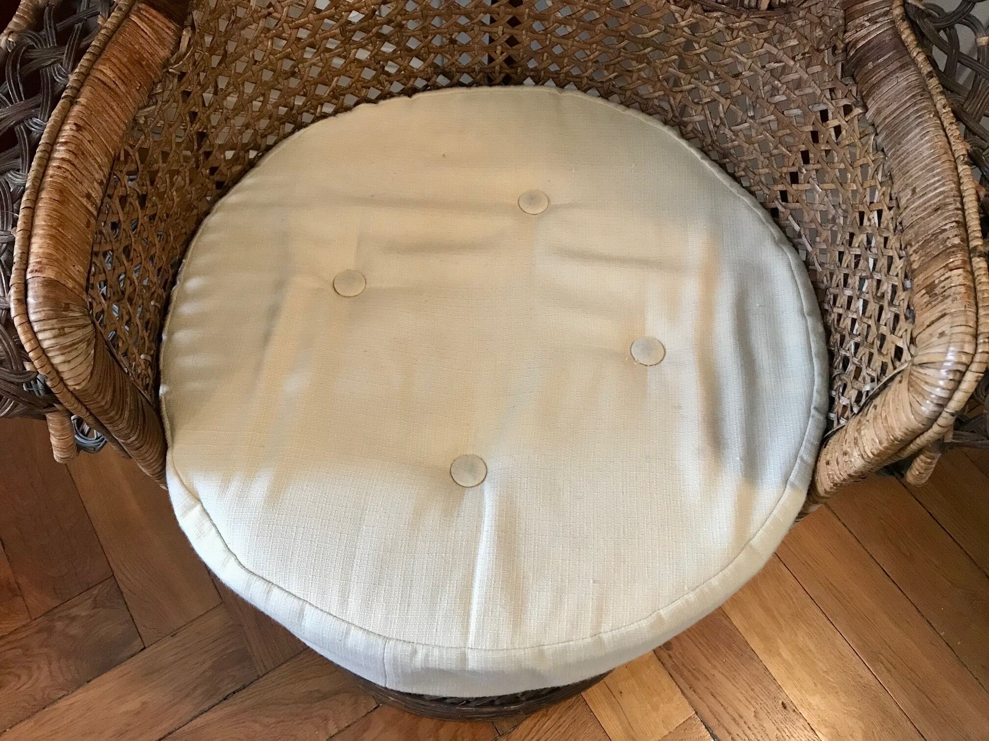 Armchair Emmanuelle peacock