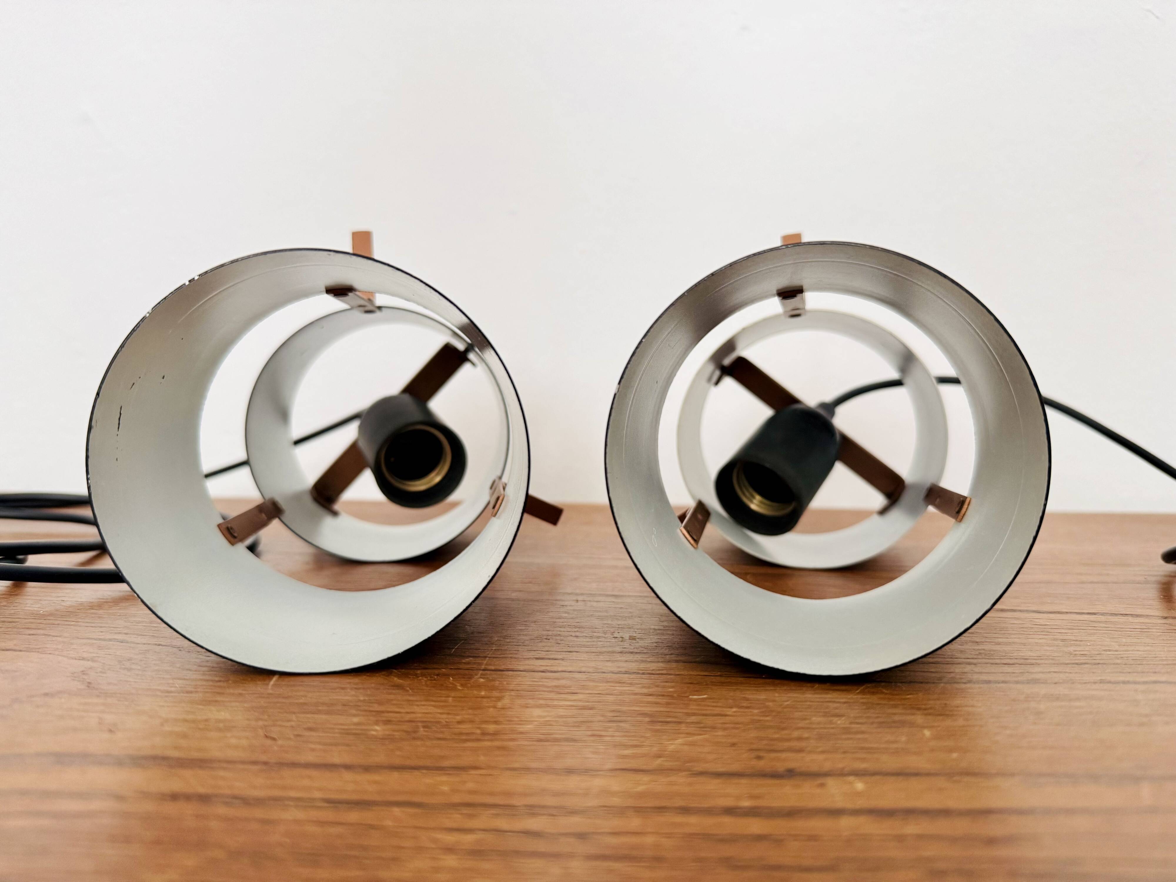 Set of 2 Danish Copper Pendant Lamps