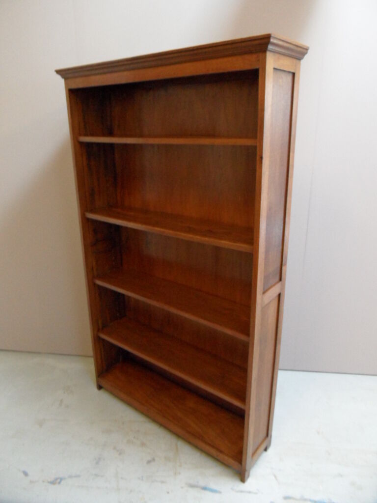 Vintage oak open bookcase