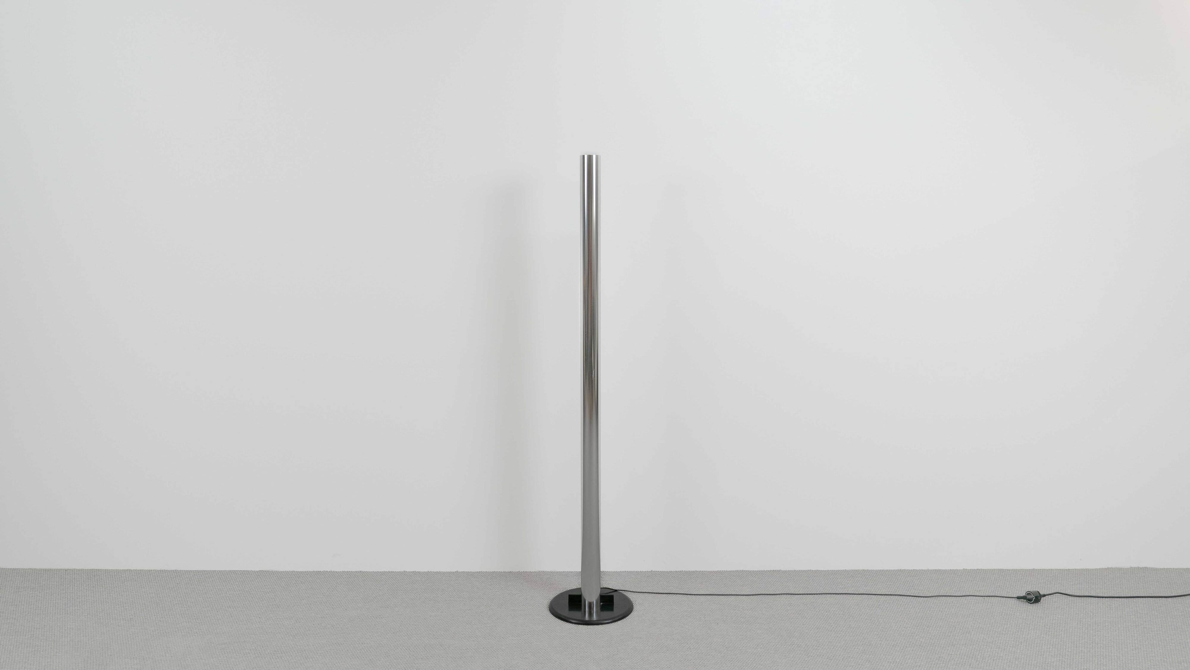 Megaron Terra Floorlamp in chrome by Gianfranco Frattini for Artemide