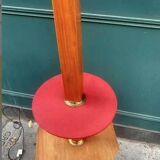 Lampadaire à double tablettes, bois, 1950-60