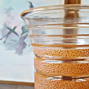 Vintage orange granite vase