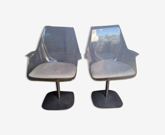 Paire de chaises champagne Rausch