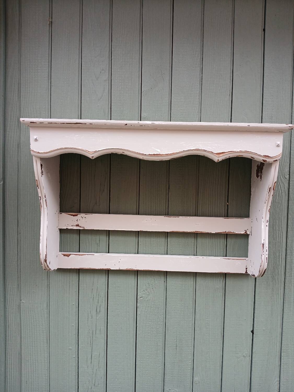 Étagère murale ancienne en bois