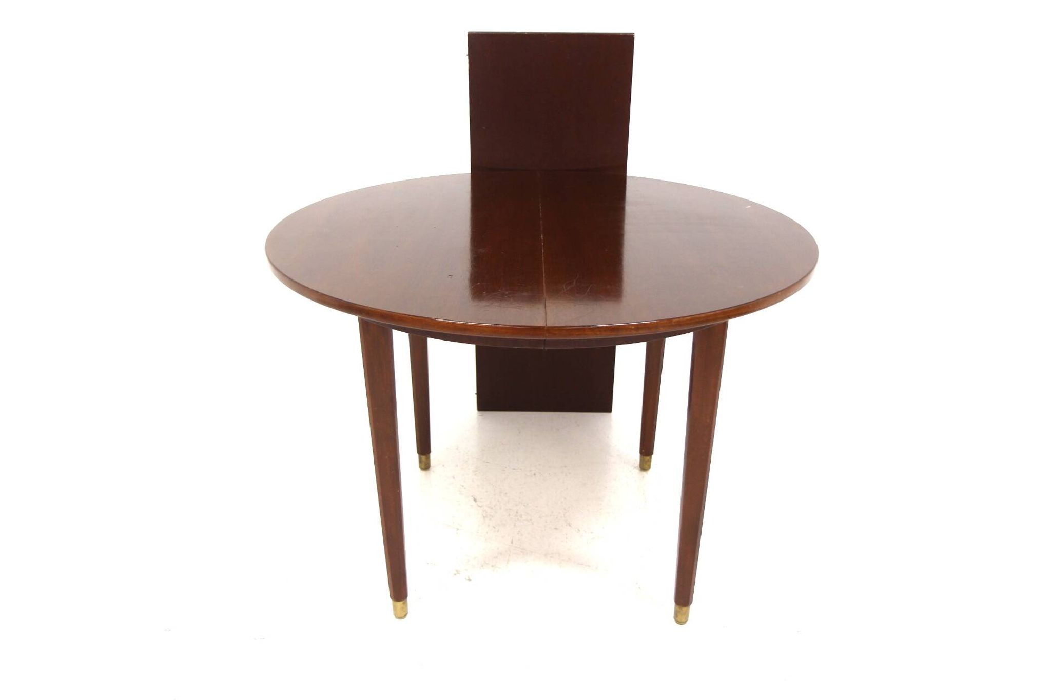 Table de salle à manger scandinave extensible en acajou, Suède 1960
