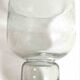 Bubble glass cup from the 70s, height 23 cm