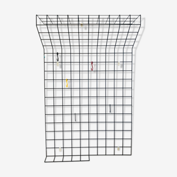 Wall rack grille by Karl Fichtel for Drahtwerke Erlau A.G.Aalen, Germany 50s