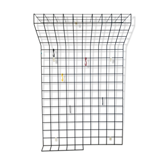 Wall rack grille by Karl Fichtel for Drahtwerke Erlau A.G.Aalen, Germany 50s