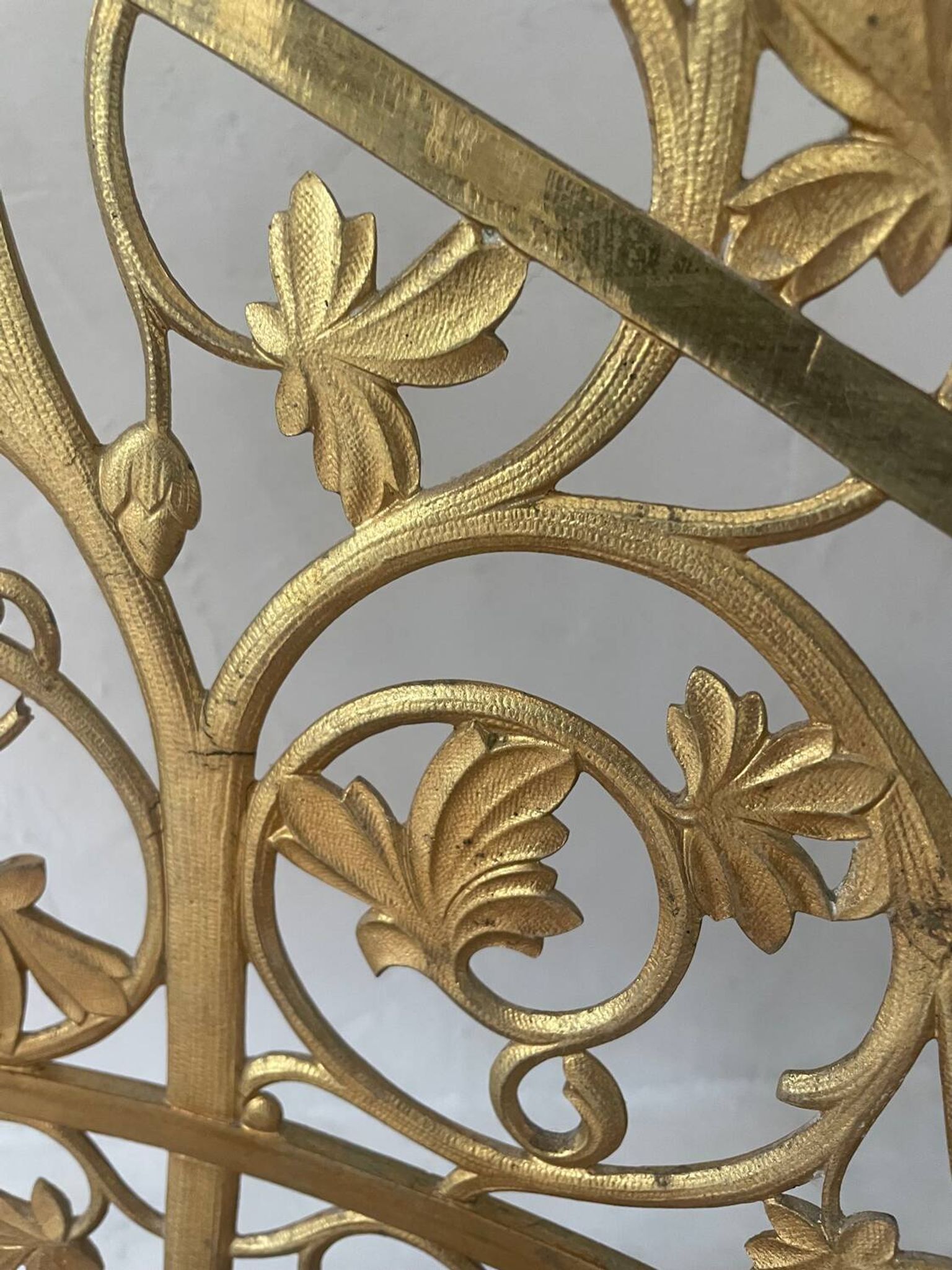 Chandelier en bronze doré, fin XIXème