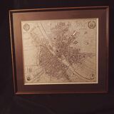 Carte historique – Plan de Paris en 1654 d'après Caspar Merian