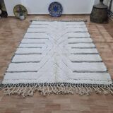 Handmade wool Berber rug 250x150 cm