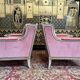 Paire de fauteuils - bergères de style Louis XVI