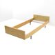 Single bed frame in ash, 1950s.