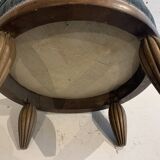 Art Deco footrest stool in beech 20th century