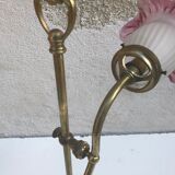 Old brass foot lamp