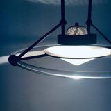 Black pendant lamp, 1980s