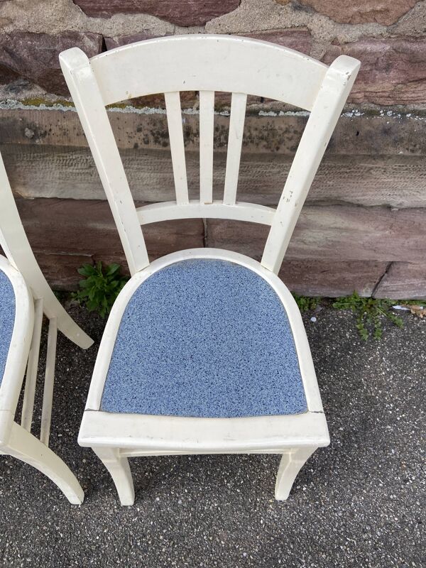 4 Chaises bistrot Brasserie bentwood bistrot chair shabby chic baumann bois & stratifié mid century