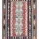 Vintage Turkish kilim, handwoven, 142x220 cm.