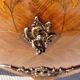 Louis XV style commode, inlaid with rosewood, marble top.