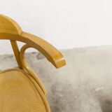 Set of 4 armchair bistro chairs from the 1960s.