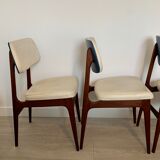 Wooden and skai chairs