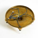 1960s Space Age brass ceiling lamp with 5 glass balls