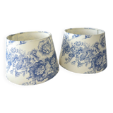 1 blue jouy canvas lampshade
