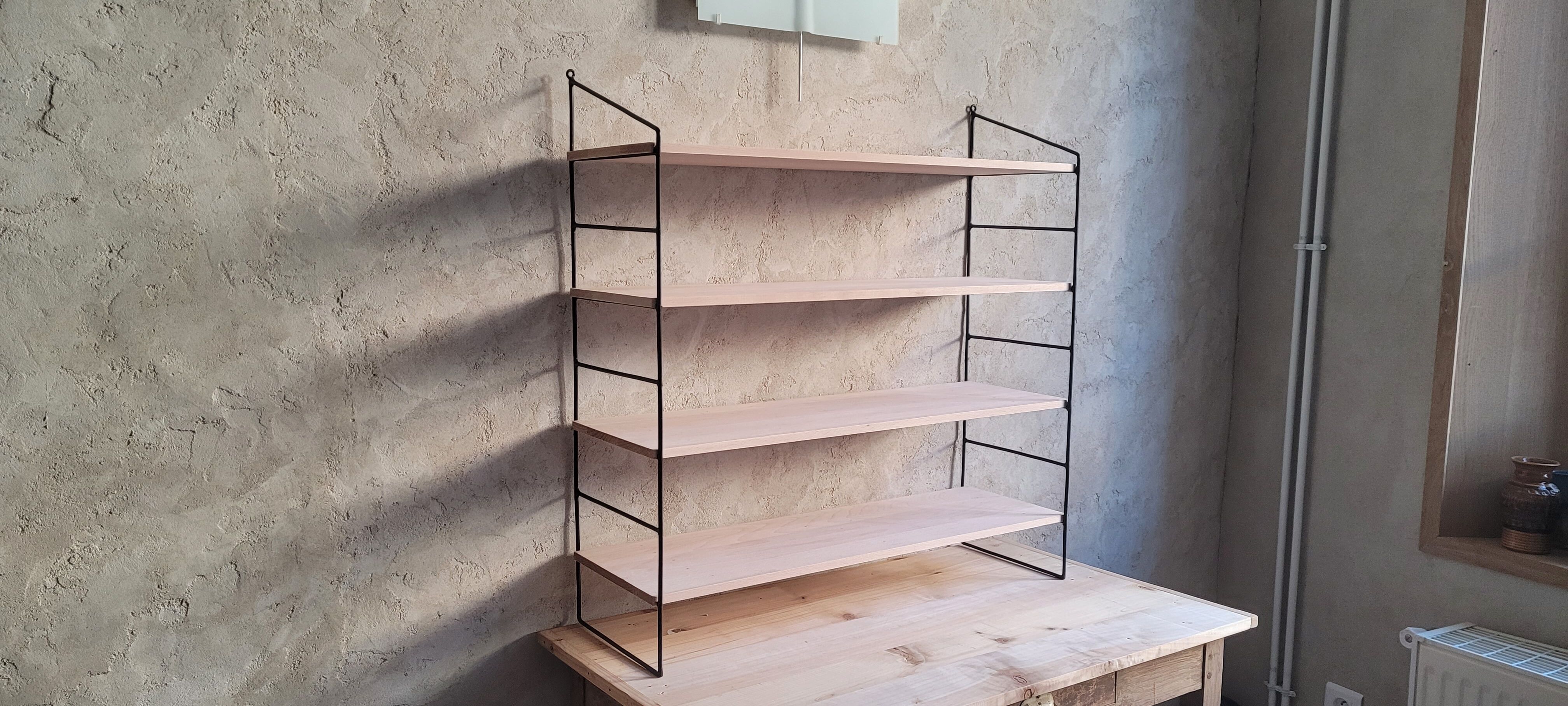 Etagère murale style string vintage