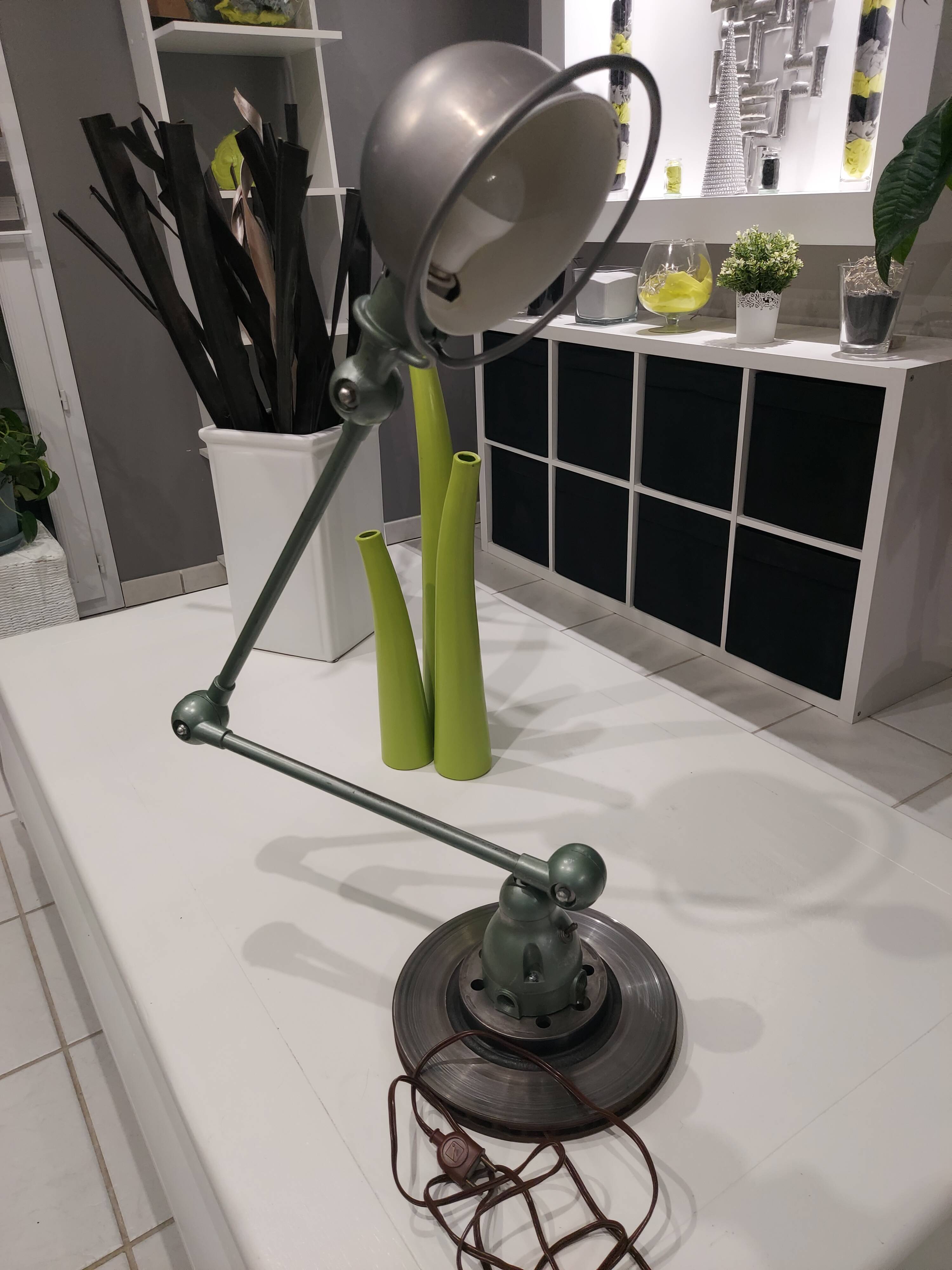 Industrial lamp by Jean Louis Domecq for Jielde, vintage 1950s